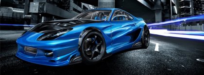 Blue Speed Facebook Covers